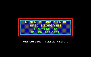 Kiloblaster (DOS) screenshot: Loading game...