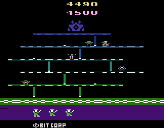 Open, Sesame! (Atari 2600) screenshot: Making your way to the top