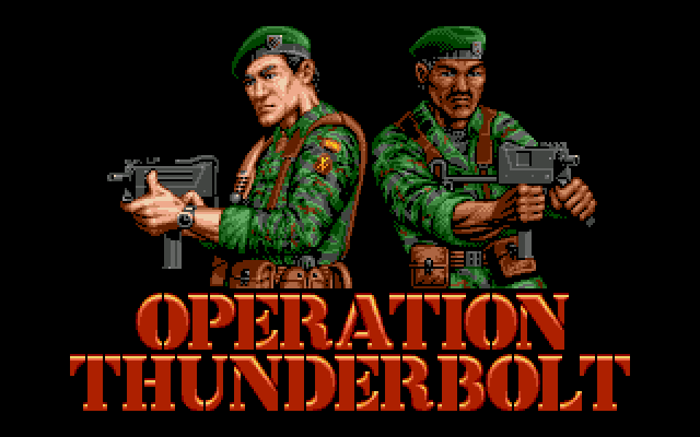 Operation Thunderbolt (Amiga) screenshot: Title Screen