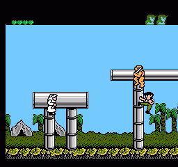 Operation: Secret Storm (NES) screenshot: Flying kick