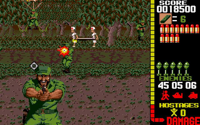 Screenshot of Operation Wolf (Amiga, 1987) - MobyGames