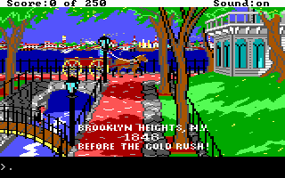 Gold Rush! (DOS) screenshot: First screen