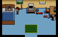 Digimon Adventure 02: D1 Tamers (WonderSwan Color) screenshot: Ryou at home