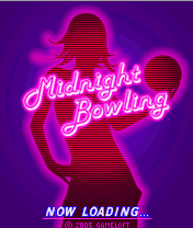 Midnight Bowling (J2ME) screenshot: Title screen
