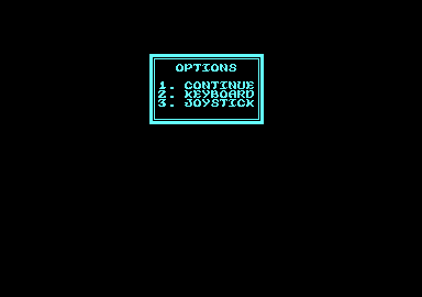 Hong Kong Phooey: No.1 Super Guy (Amstrad CPC) screenshot: Options