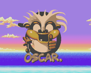 Oscar (Amiga) screenshot: Title screen