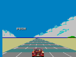 OutRun (SEGA Master System) screenshot: Car Coming