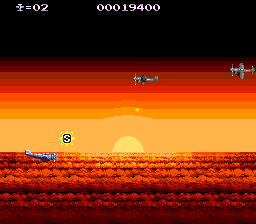 P47 Thunderbolt (TurboGrafx-16) screenshot: Level 2