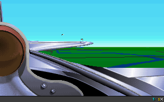 P-80 Shooting Star Tour Of Duty (DOS) screenshot: Look ! Enemy fighters is you neck !