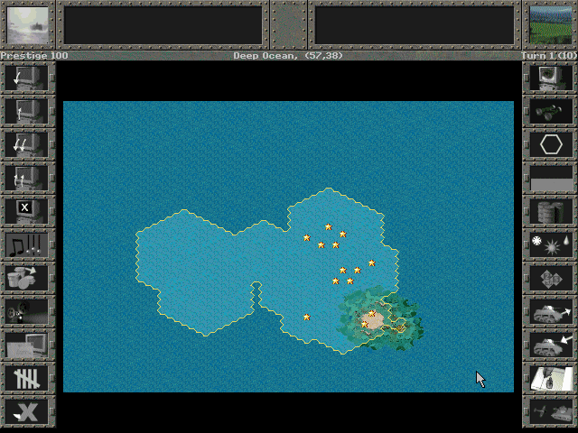 Pacific General (Windows) screenshot: Strategic map