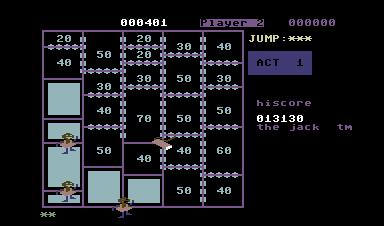 Rollin (Commodore 64) screenshot: A few more done now