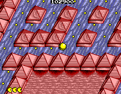 Pac-Mania (SEGA Master System) screenshot: Sandbox Land 2