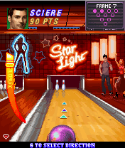 Midnight Bowling (J2ME) screenshot: Full power achieved, now the direction.