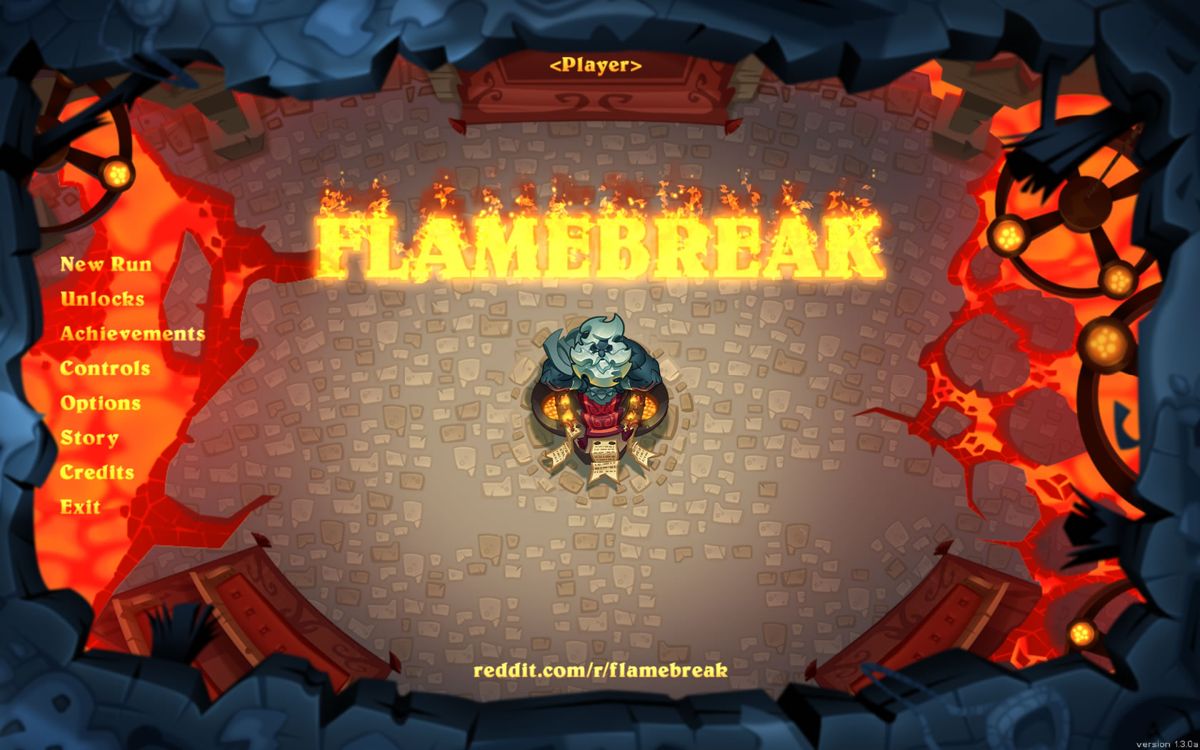 Flamebreak (Windows) screenshot: Title screen