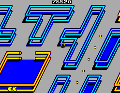 Pac-Mania (SEGA Master System) screenshot: Pac-Man died because something happened to him