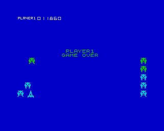Cosmic Guerilla (ZX Spectrum) screenshot: The game is over.