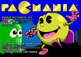 Pac-Mania (Genesis) screenshot: Title