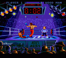 Best of the Best Championship Karate (SNES) screenshot: Spin Punch into a knockout