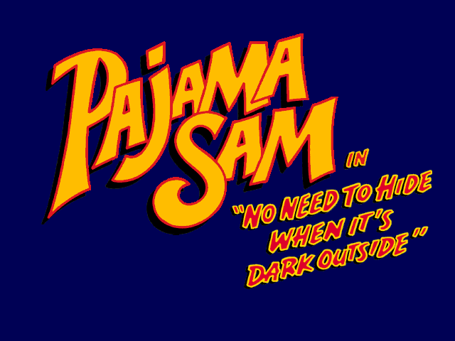 Pajama Sam: No Need to Hide When It's Dark Outside (Windows 3.x) screenshot: Game Title