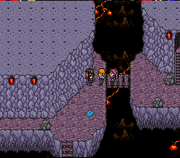 Paladin's Quest (SNES) screenshot: Inside a cave