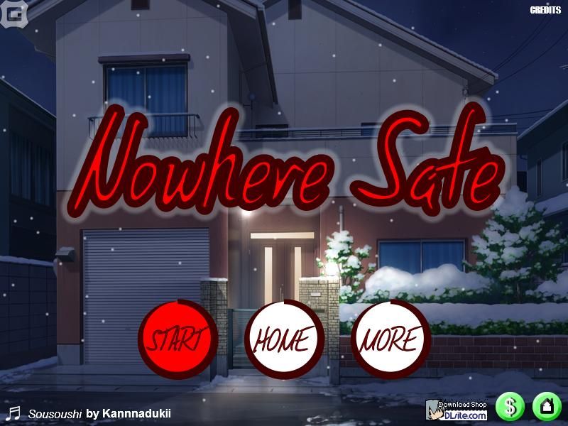Nowhere Safe (Browser) screenshot: Title screen