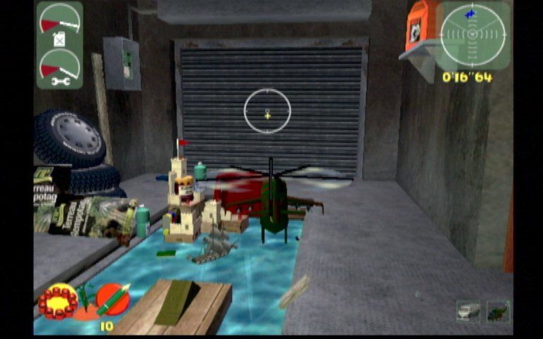 Toy Commander (Dreamcast) screenshot: The Garage