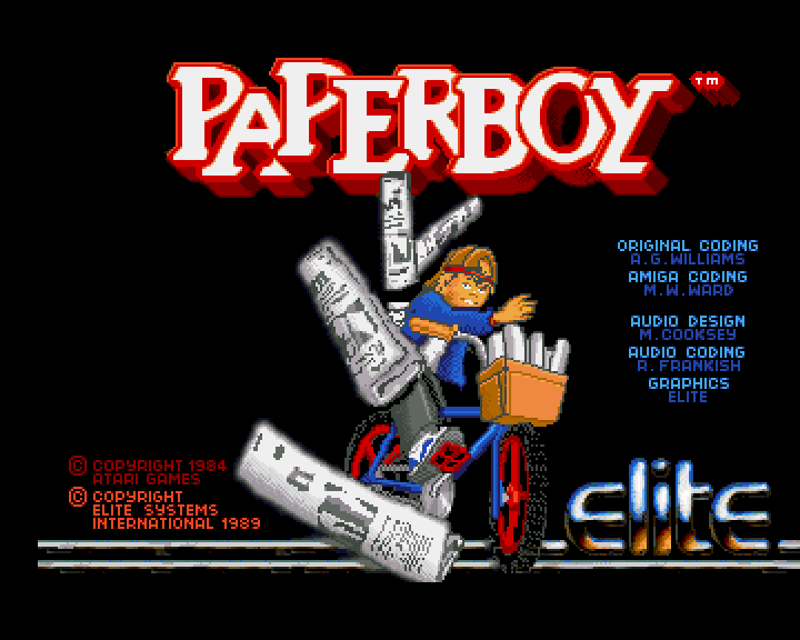 Paperboy screenshots MobyGames