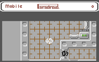 Paradroid (Commodore 64) screenshot: Beginning a new game