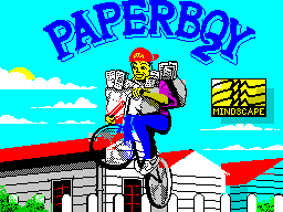 Paperboy 2 (ZX Spectrum) screenshot: Loading screen