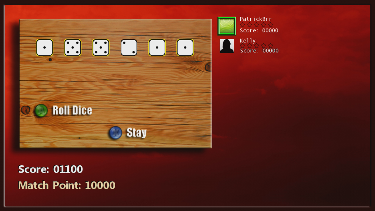 Ten Thousand (Xbox 360) screenshot: We finally scored enough points to enter the table (Trial version)