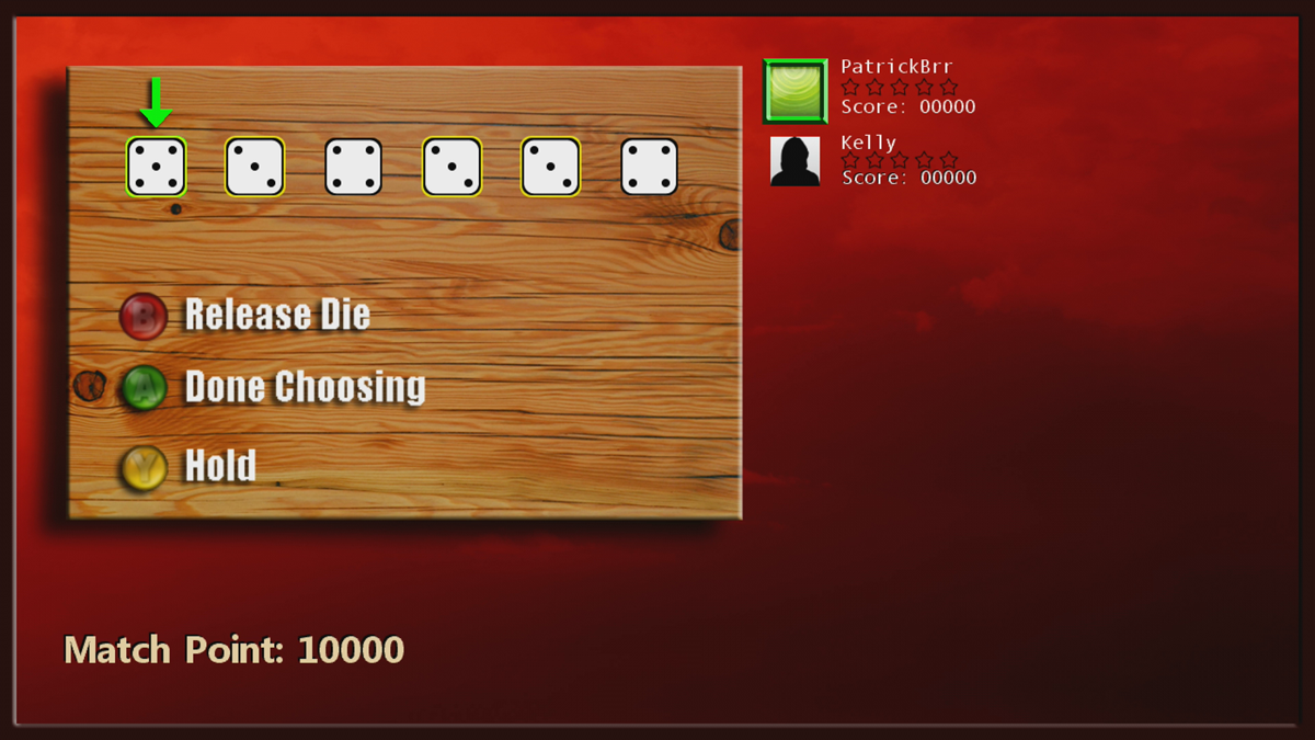 Ten Thousand (Xbox 360) screenshot: We keep four dices... (Trial version)