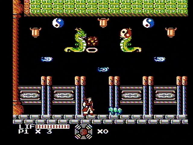 Master Chu And The Drunkard Hu (NES) screenshot: Starting level two