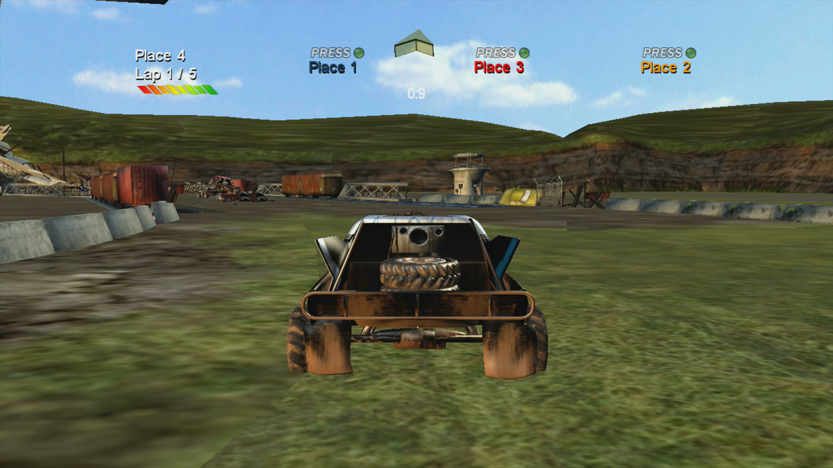 Zombie Racer (Xbox 360) screenshot: Starting the race (Trial version)