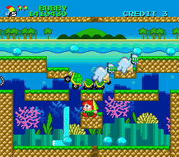 Parasol Stars: The Story of Bubble Bobble III (TurboGrafx-16) screenshot: ...and pop it