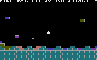 Jetbrix (Commodore 16, Plus/4) screenshot: Level 3