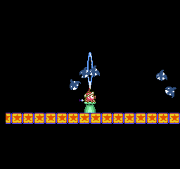 Parodius (NES) screenshot: It's seems Tako is working in the circus.