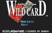 Wild Card (WonderSwan Color) screenshot: Title screen