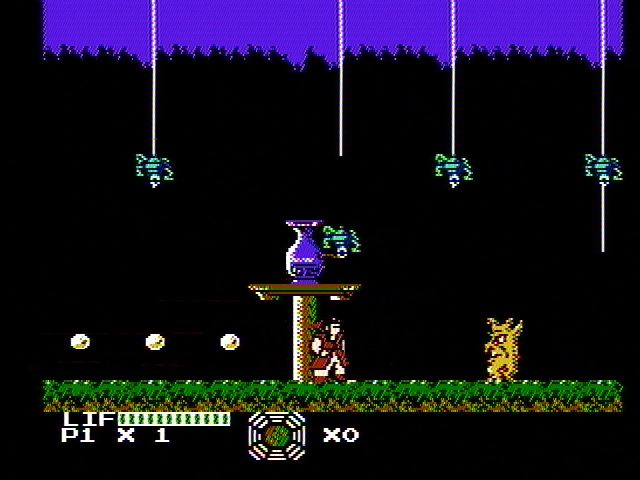Master Chu And The Drunkard Hu (NES) screenshot: An end of level boss