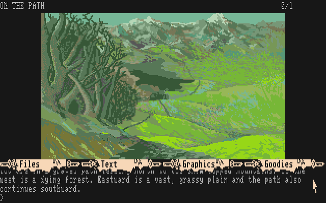 The Pawn (Atari ST) screenshot: Starting location