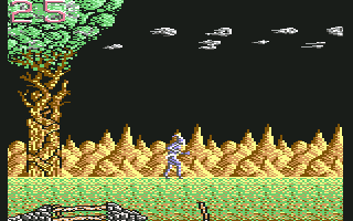 Shadow of the Beast (Commodore 64) screenshot: Starting the game