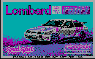 Screenshot of Lombard RAC Rally (DOS, 1988) - MobyGames