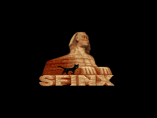 Sfinx (DOS) screenshot: Title screen