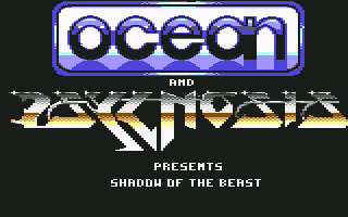 Shadow of the Beast (Commodore 64) screenshot: Title screen