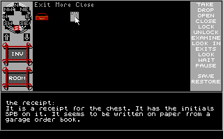 ...A Personal Nightmare (DOS) screenshot: In The Dresser