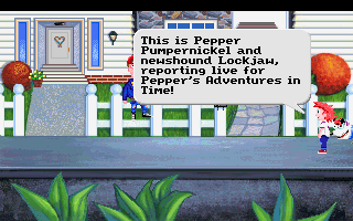 Pepper's Adventures in Time (DOS) screenshot: Intro Screen