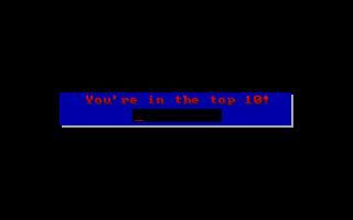 Pea Shootin' Pete (DOS) screenshot: Game over!