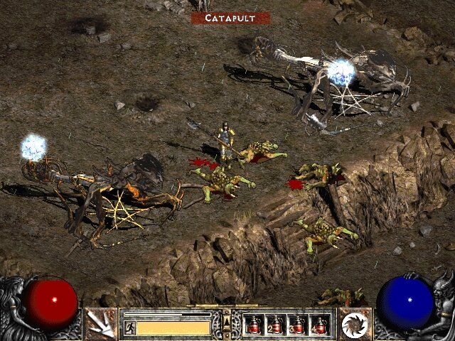 Diablo II: Lord of Destruction (Windows) screenshot: Time to silence these catapults