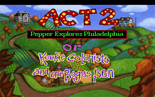 Pepper's Adventures in Time (DOS) screenshot: Act 2 Title