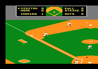 Pete Rose Baseball (Atari 7800) screenshot: Fielding