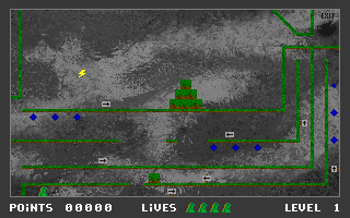 Dork's Dreams (DOS) screenshot: Level 1